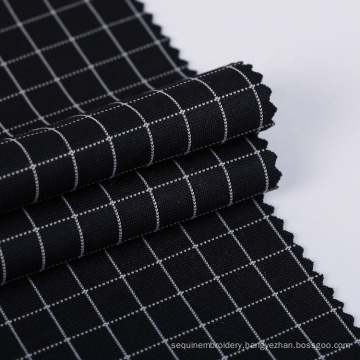 Hot textiles clothes material ponti roma plain knitted plaid roma fabric